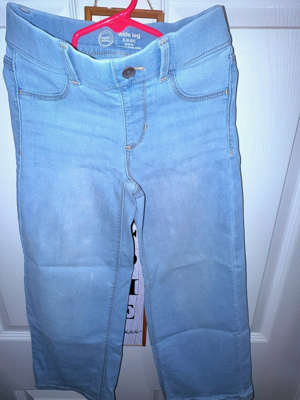 Wonder Nation Light Blue Wide-Leg Jeans